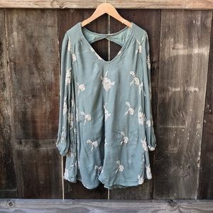 Embroidered free people tunic style dress